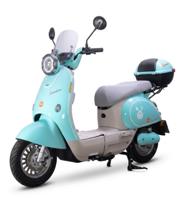 Bicimoto Eléctrica Mobulaa Girl 4 - Estilo Clásico con Parabrisas y Doble Opción de Batería