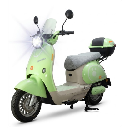 Bicimoto Eléctrica Mobulaa Girl 4 - Estilo Clásico con Parabrisas y Doble Opción de Batería