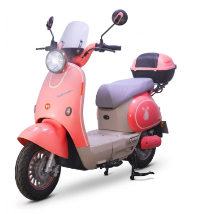 Bicimoto Eléctrica Mobulaa Girl 4 - Estilo Clásico con Parabrisas y Doble Opción de Batería