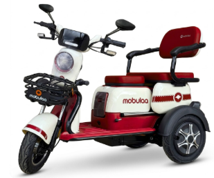 Trimoto Eléctrica Mobulaa M1 Family-1 - Comodidad, Seguridad y Movilidad Familiar