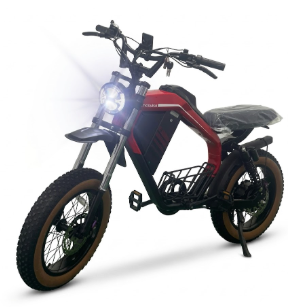 Bicicleta Eléctrica Mobulaa M5 | Estilo Moto Fat Bike con Batería de 52V