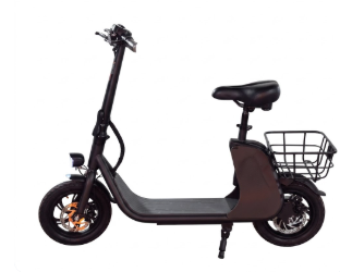 Patineta Eléctrica Mobulaa S002 - Scooter Urbano con Sillín y Canasta